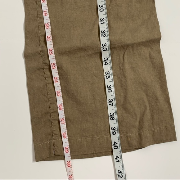 Eileen Fisher Linen Blend Straight Leg Trousers - Picture 14 of 16